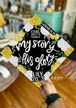 Load image into Gallery viewer, My Story - Yellow Flowers Graduation Topper