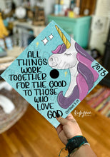 Load image into Gallery viewer, Unicorn Graduation Topper