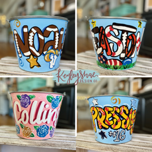 Load image into Gallery viewer, Handpainted Buckets - Easter - Nonseasonal - Halloween- Christmas - Birthday - MORE