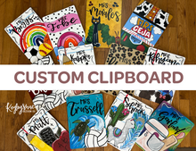 Load image into Gallery viewer, Customizable Handpainted Teacher Clipboard