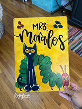 Load image into Gallery viewer, Customizable Handpainted Teacher Clipboard