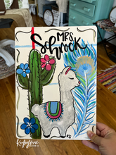Load image into Gallery viewer, Customizable Handpainted Teacher Clipboard