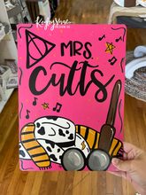 Load image into Gallery viewer, Customizable Handpainted Teacher Clipboard