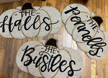 Load image into Gallery viewer, Handlettered Pumpkin Door Mats
