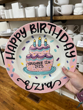 Load image into Gallery viewer, CUSTOM - Handpainted Birthday Plate
