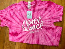 Load image into Gallery viewer, Never Alone - Breast Cancer Awareness Tee
