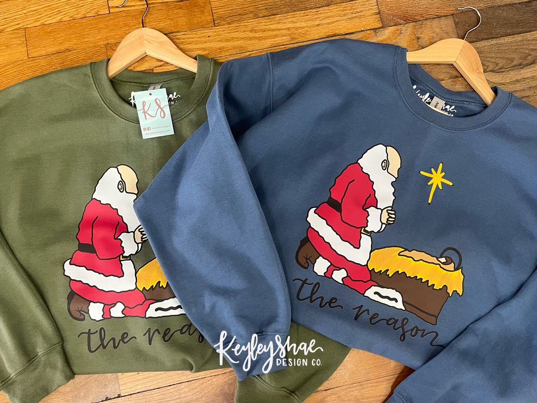 The Reason Santa/Jesus Gildan Sweatshirt
