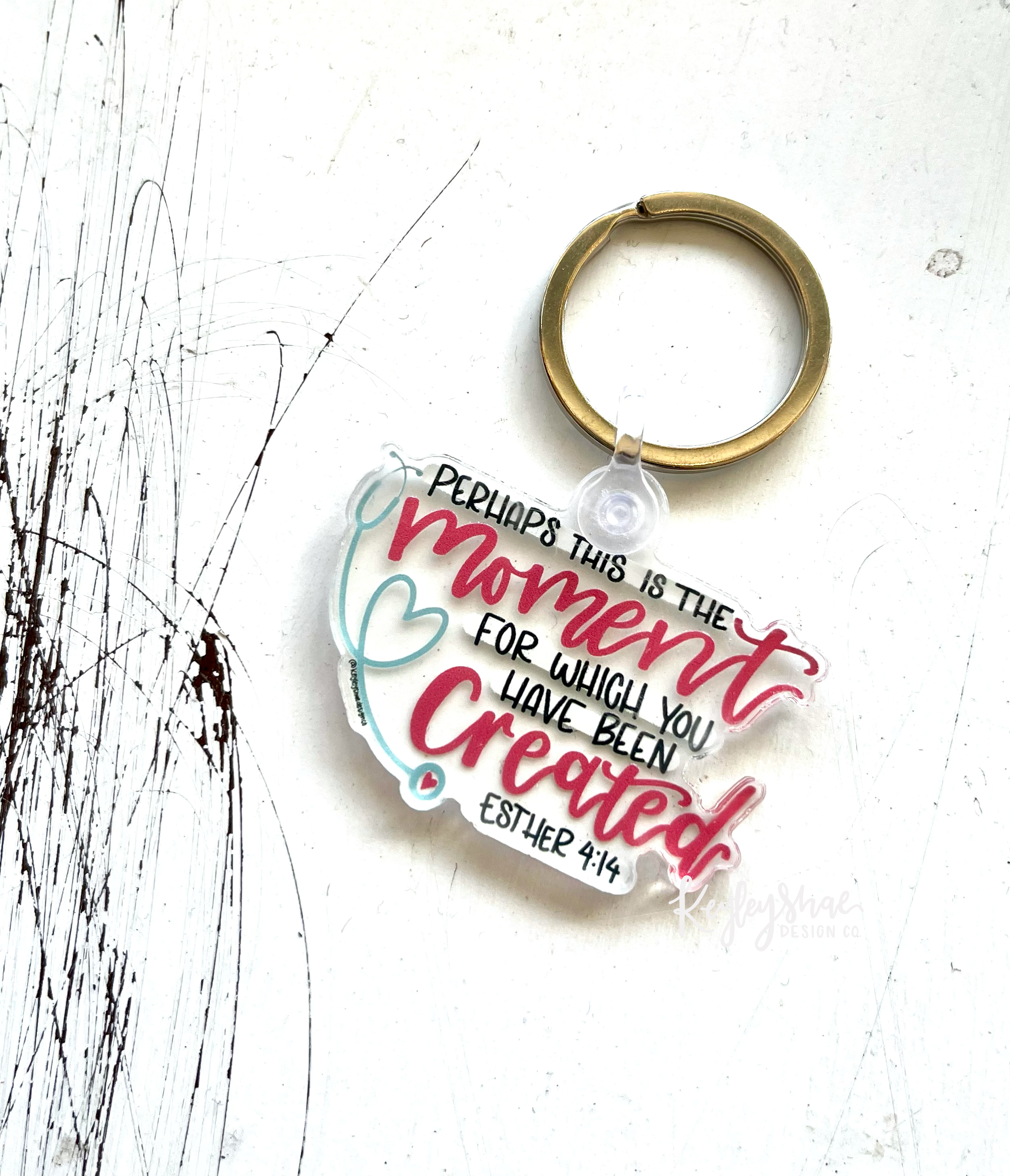 Esther 4 : 14 -Nurse - Healthcare Keychain – Keyley Shae Design Co