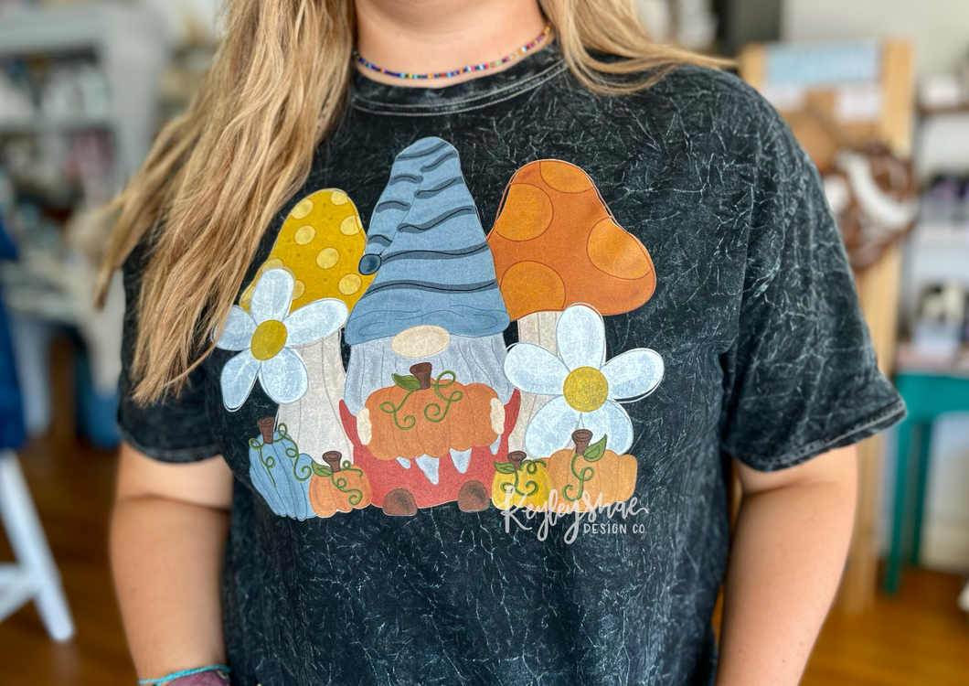 Gnome / Pumpkin - Mineral Wash Tee