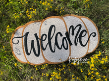 Load image into Gallery viewer, Handlettered Pumpkin Door Mats
