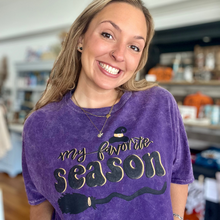 Load image into Gallery viewer, Witch - My Favorite Season - Mineral Wash Tee
