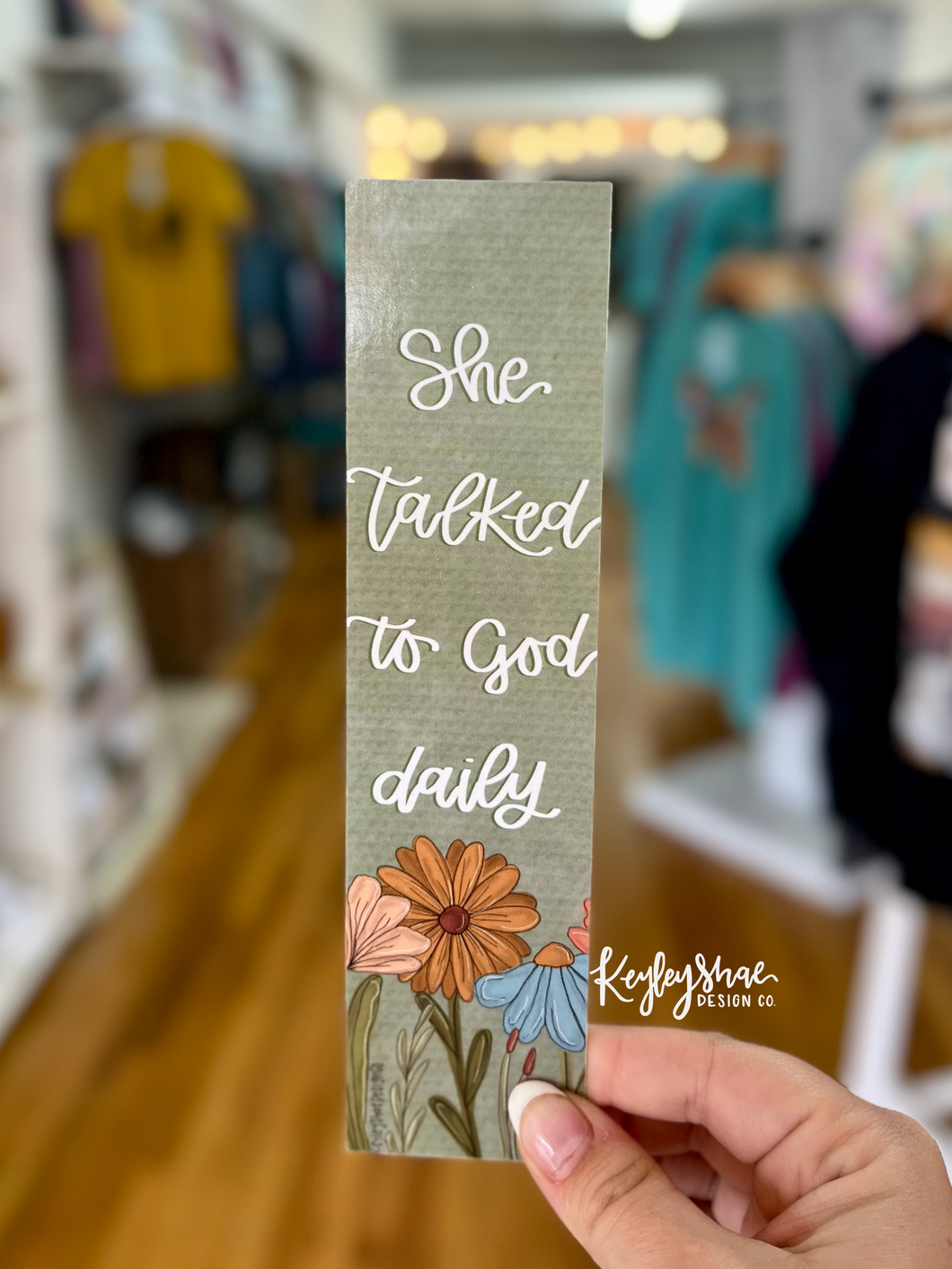 She Talked to God Daily Double Sided Bookmark