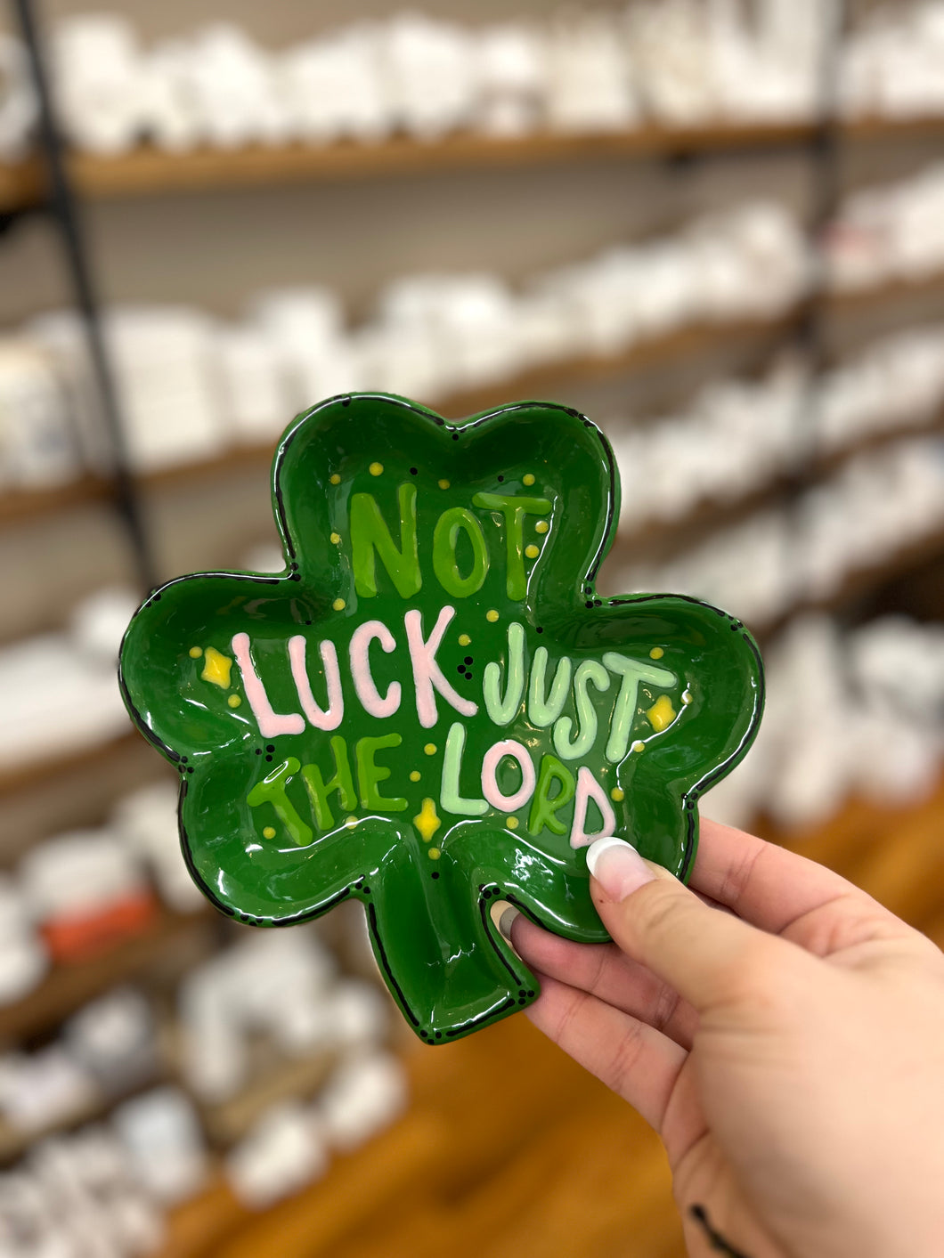 Not Luck Just The Lord Painting Shamrock