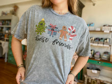 Load image into Gallery viewer, Christmas Best Friends Mineral Wash Tee
