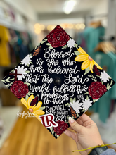 Load image into Gallery viewer, Flowers - College Graduation Cap Topper
