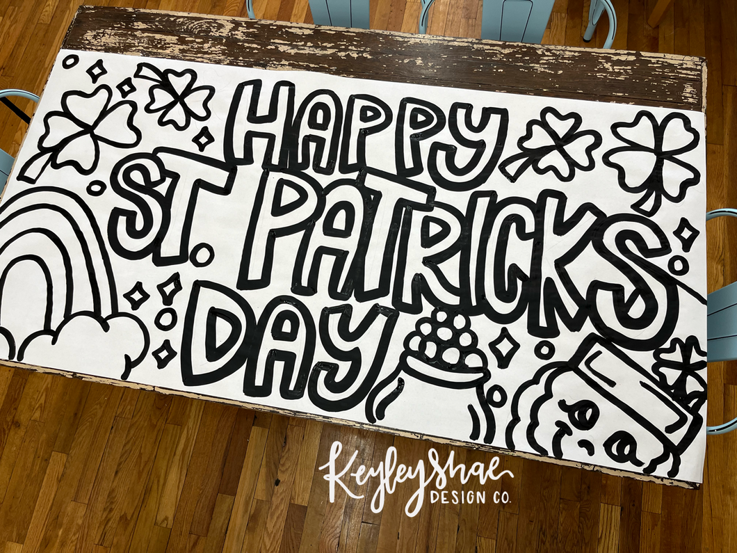 St Patricks Day - Giant Coloring Sheet