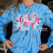 Load image into Gallery viewer, Chill Out - Blue Tie Dye - Gildan - Long Sleeve
