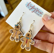 Load image into Gallery viewer, Gingerbread Dangle Earrings
