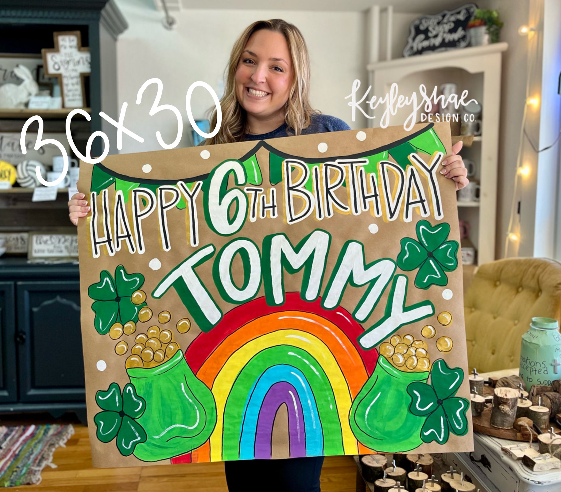 Keyley Handpainted Custom Banner - Created for Any Event – Keyley Shae Design Co