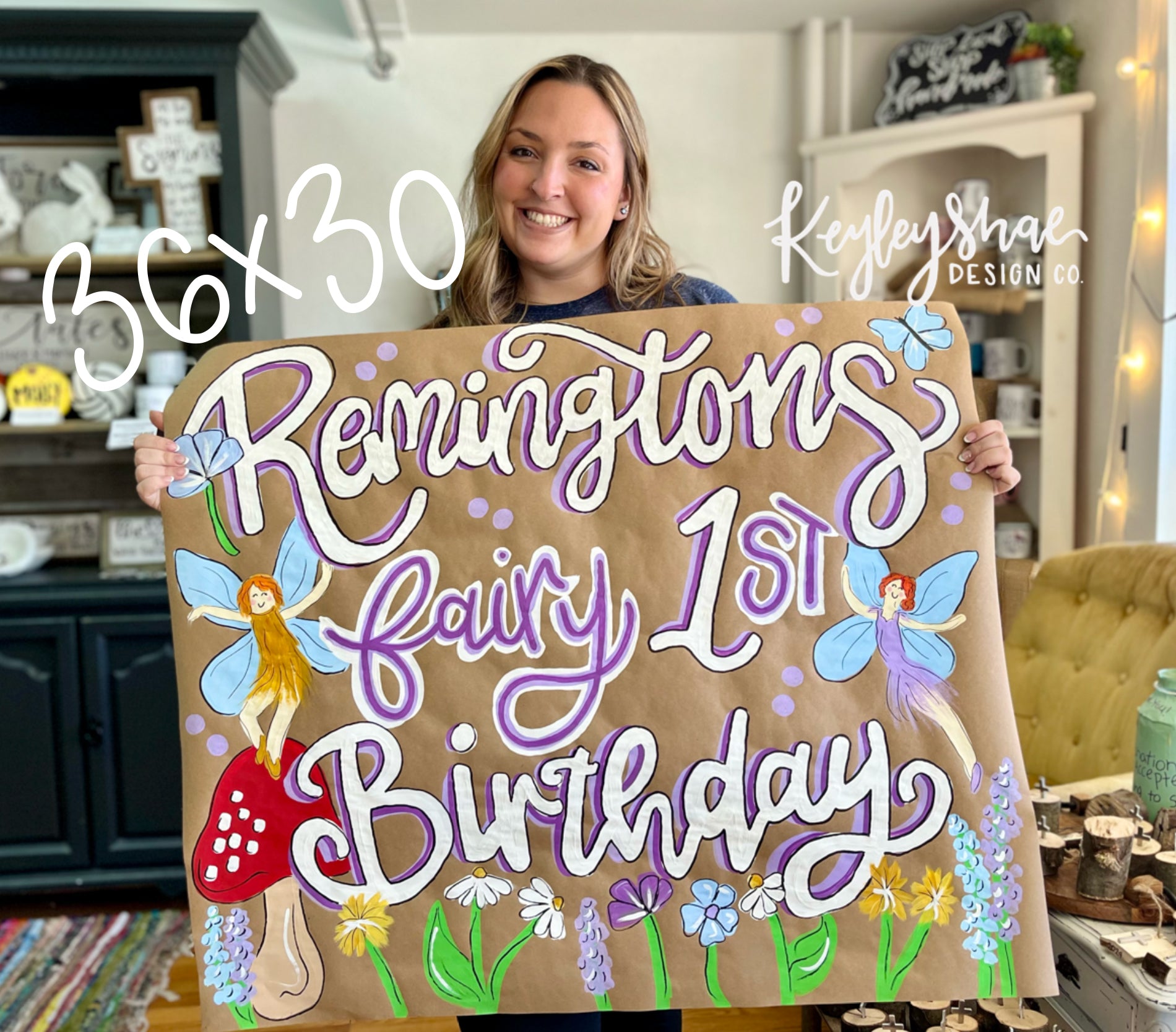 Keyley Handpainted Custom Banner - Created for Any Event – Keyley Shae Design Co