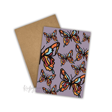 Load image into Gallery viewer, Greeting Card - Purple Butterfly
