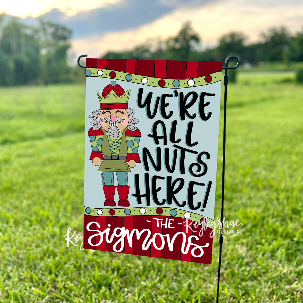 Vinyl Garden Flag - Nutcracker - Personalized - PREORDER