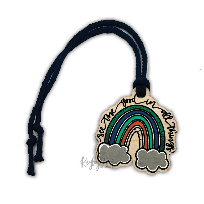 See the Good Rainbow -  Car Mirror Hanger - Ornament