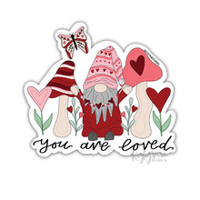 Load image into Gallery viewer, Gnome Hearts - Waterproof Sticker
