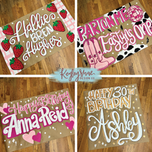 Load image into Gallery viewer, Handpainted Custom Banner - Created for Any Event

