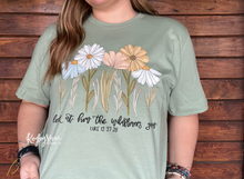 Load image into Gallery viewer, Look at how the Wildflowers Grow - Bella Canvas Shirt
