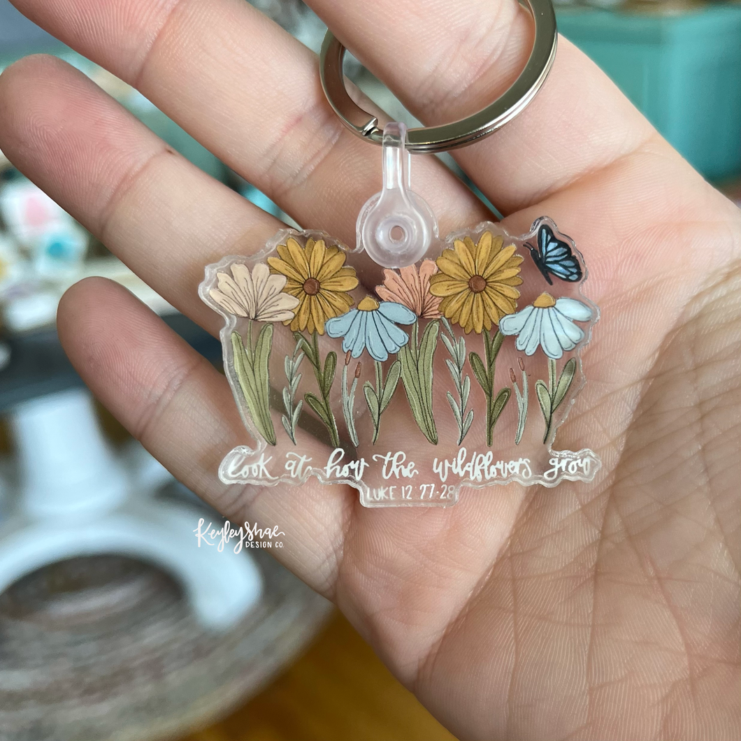 Look at the Wildflowers Keychain