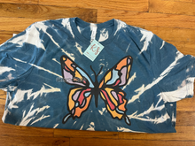 Load image into Gallery viewer, Butterfly - Blue Tie Dye Shirt
