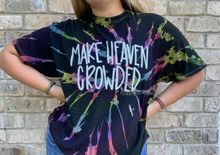 Load image into Gallery viewer, Black Tie-Dye Make Heaven Crowded Tee Shirt
