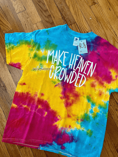 Black Tie-Dye Make Heaven Crowded Tee Shirt – Keyley Shae Design Co
