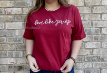 Load image into Gallery viewer, Love Like Jesus - Red Tee Shirt

