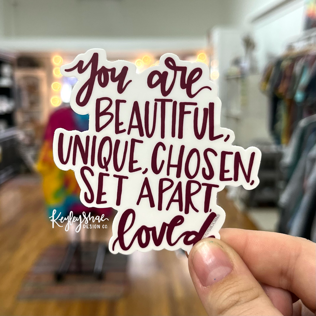 You are Beautiful Sticker