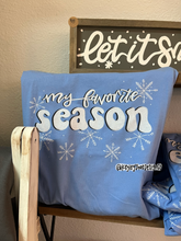 Load image into Gallery viewer, Winter - My Favorite Season - Long Sleeve Blue
