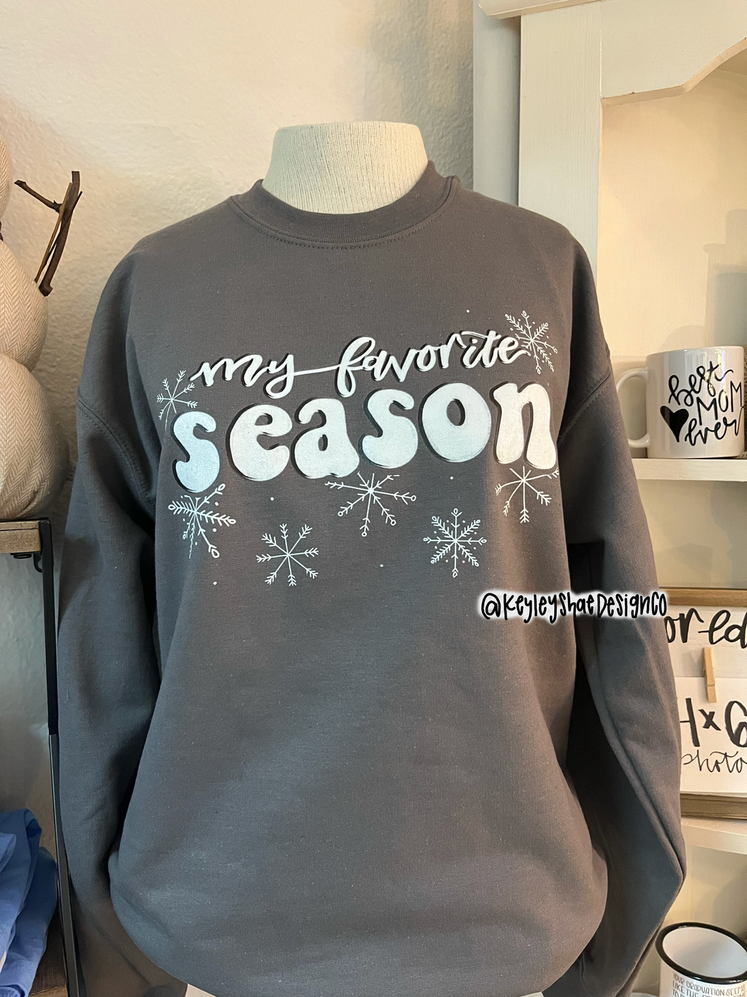 Winter - My Favorite Season Sweatshirt - Gray