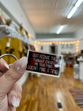 Load image into Gallery viewer, Just Because The Thought Exist Keychain
