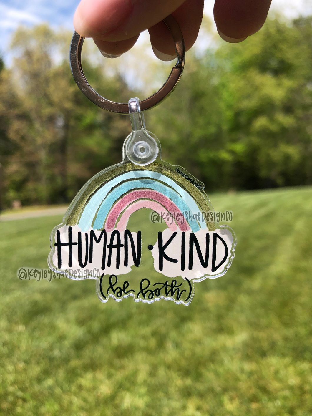 Human Kind Acrylic Keychain