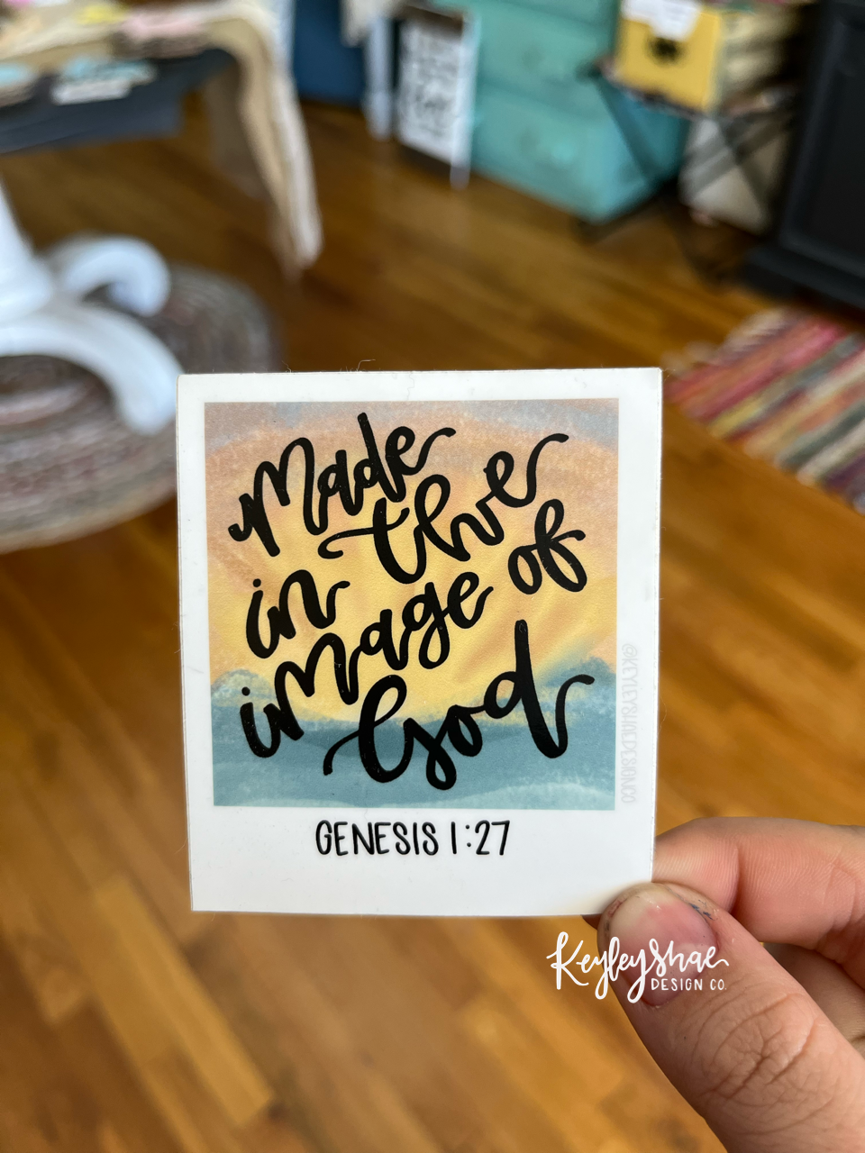 Made in the Image of God - Polaroid Sticker